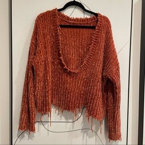 Oversized Orange Sweater
